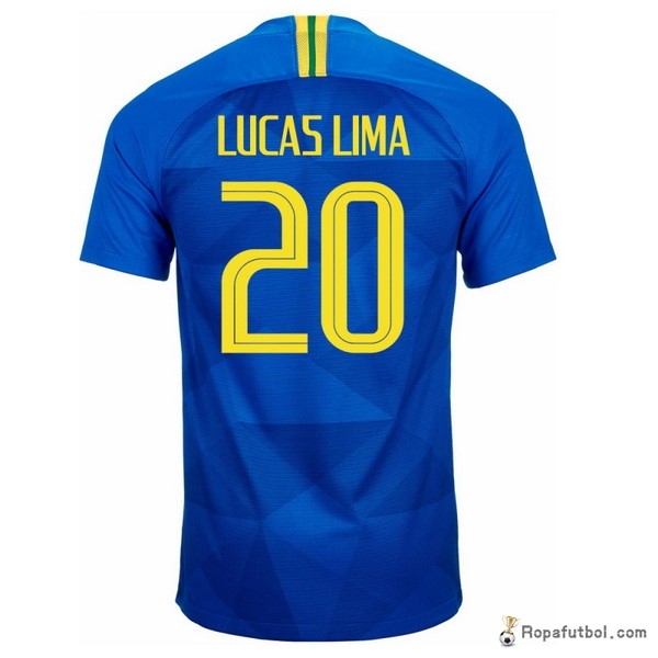 Camiseta Brasil Replica Segunda Ropa Lucaslima 2018 Azul